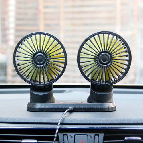 Car Flash F404 Car USB Dual Head Fan Vent Creative In-Car Automotive Accessories