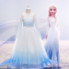 Frozen Elsa princess children's dress foreign trade children's clothing girl dress girl dress Christmas dress