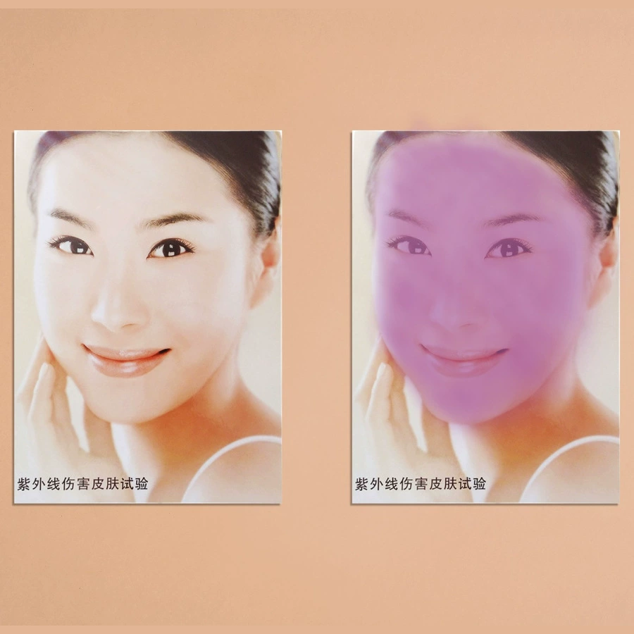 A4 размер УФ-тестовая карта UVA тест сила солнцезащитный крем тест линзы Blu-ray тестовая карта