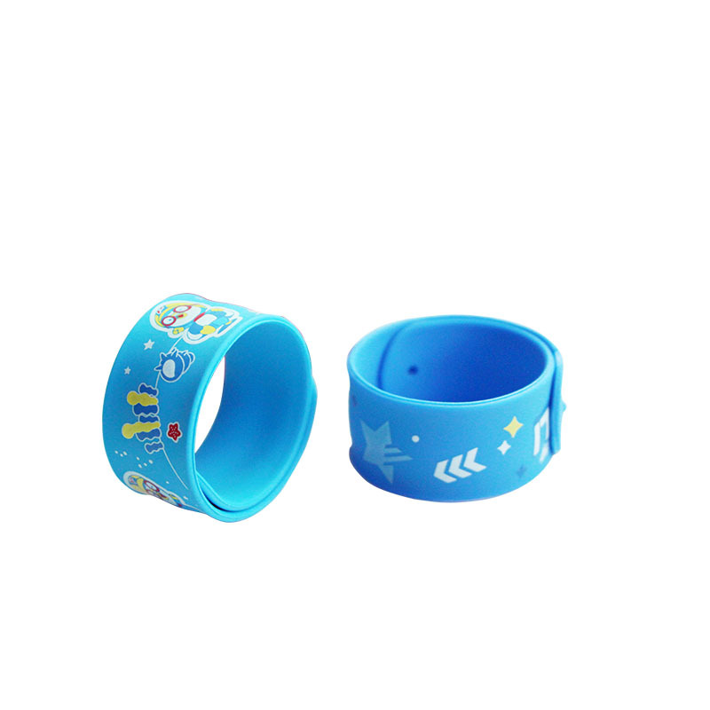 Fábrica modelo niños pop anillo de dibujos animados de silicona pop pulsera creativa pulsera de silicona Impresión de transferencia térmica