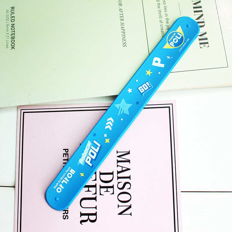 Fábrica modelo niños pop anillo de dibujos animados de silicona pop pulsera creativa pulsera de silicona Impresión de transferencia térmica