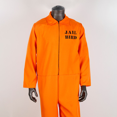 Halloween Cos Prisoner Costume Amazon Cross-border Men and Women Same Version Adult and Children Cos Prison Uniform Prisoner Uniform