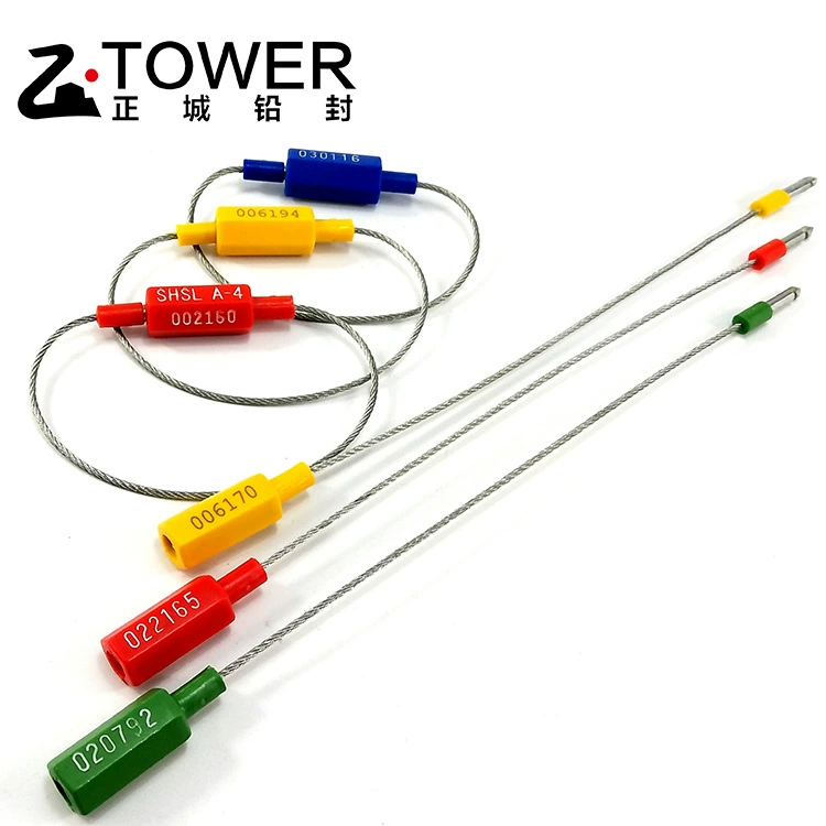 Контейнер блокада контейнеровоз масляный бак грузовик свинцовое уплотнение Болт Тип стальной проволоки уплотнение логистики транспортная печать одноразовая