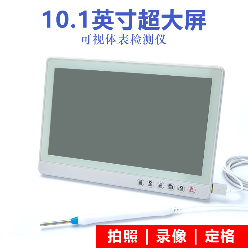 Weishikang 3.9mm Endoscope Visual Ear Spoon 10.1inch Display Screen Otoscope Ear, Nose, and Throat Wholesale Wide-Angle