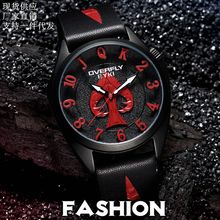 艾奇新款男士手表2020时尚男表扑克牌悬空拼接元素石英表E3149L