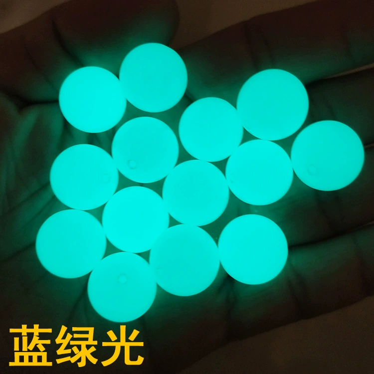 Round Glow Beads, Luminous Stone Spheres, Drilled 6–20 mm for DIY Bracelets