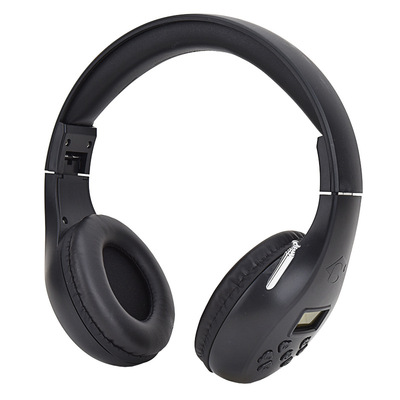 FM收音机头戴式耳机蓝牙便携式多功能轻质