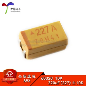 Оригинальный танталовый конденсатор SMD 6032C 220 мкФ (227) ± 10% 10 В TAJC227K010RNJ