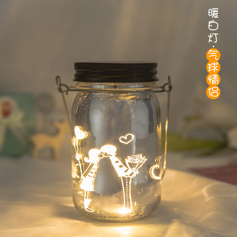 Botella deseando luminoso DIY estrella botella origami grúa de papel botella de vidrio suerte luminoso cielo estrellado botella regalo de graduación