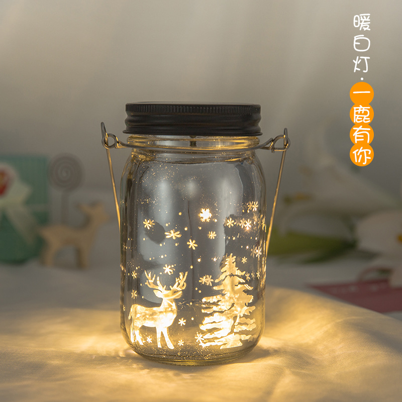 Botella deseando luminoso DIY estrella botella origami grúa de papel botella de vidrio suerte luminoso cielo estrellado botella regalo de graduación