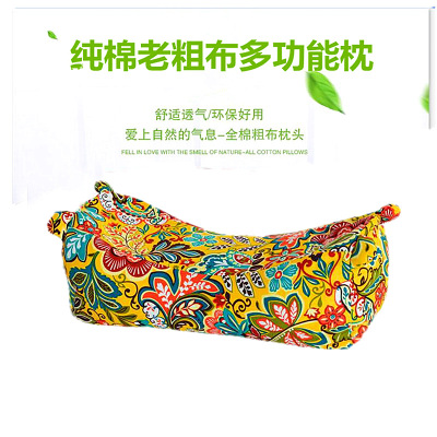 老粗布虎頭枕套 荞麥枕頭枕芯 兒童成人頸椎保健枕護頸枕廠家批發
