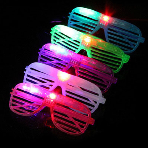 Blinds 3 light glasses LED flash glow eyes children's toys bar party cheering props wholesale