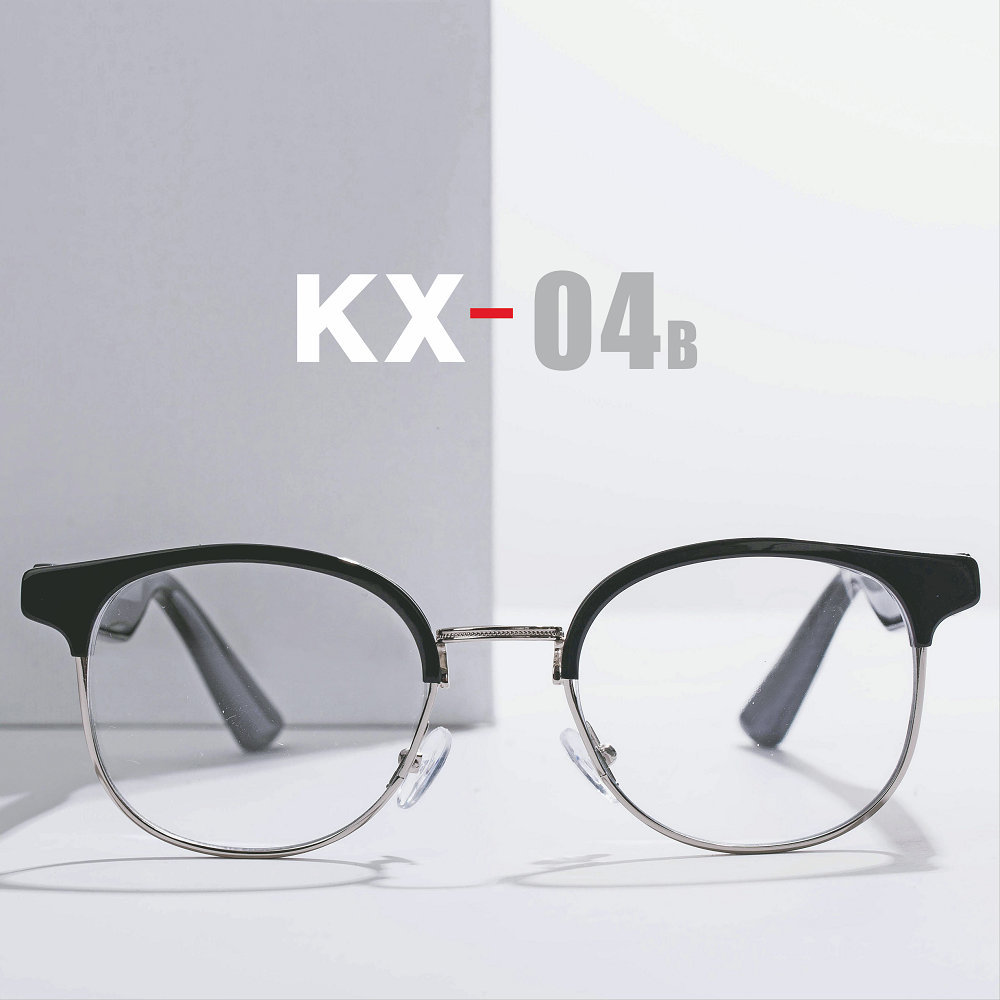 Versión de carga rápida real inalámbrico Bluetooth inteligente gafas anti-azul luz gafas marco aleación de titanio elástico bisagra fuerza cómodo kx22