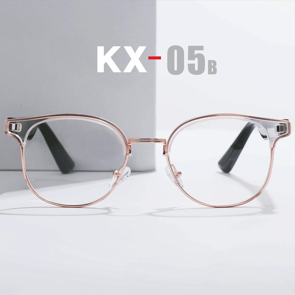 Versión de carga rápida real inalámbrico Bluetooth inteligente gafas anti-azul luz gafas marco aleación de titanio elástico bisagra fuerza cómodo kx22