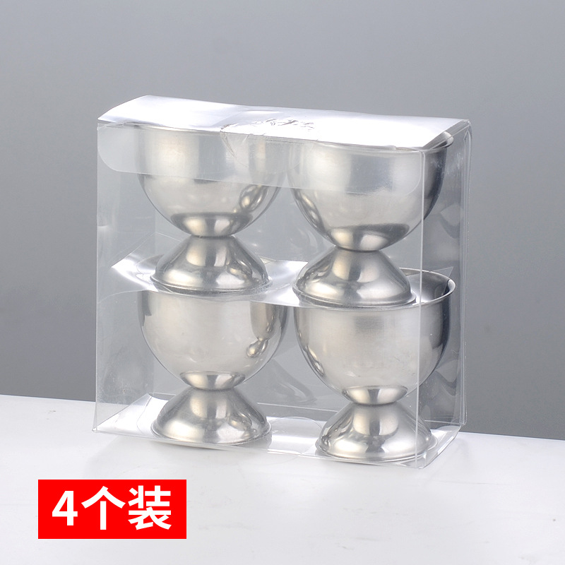 Soporte para huevos de acero inoxidable creativo tipo copa para huevos utensilio de mesa multifunción