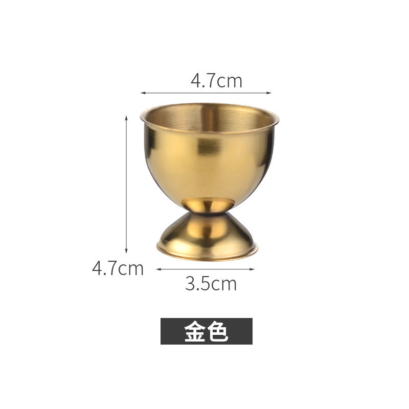 Soporte para huevos de acero inoxidable creativo tipo copa para huevos utensilio de mesa multifunción