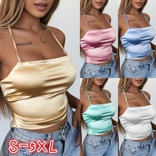 欧美夏季新品纯色女装性感吊带 绑带上衣打底衫厂家现货