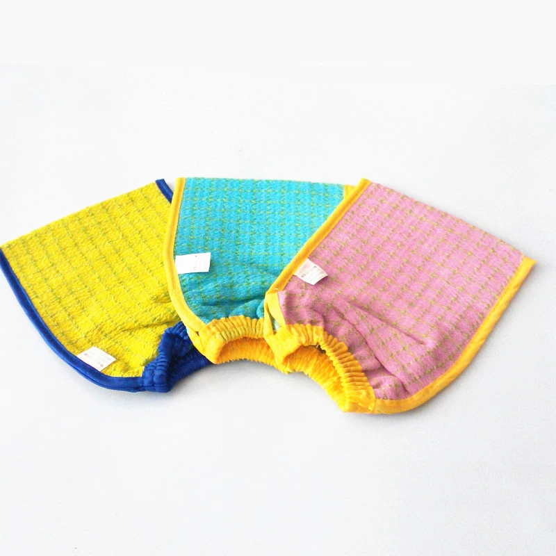 Двусторонняя покрытие для ванной towels, корейские цветные полотенца двойной слой для купания перчатки для ванной