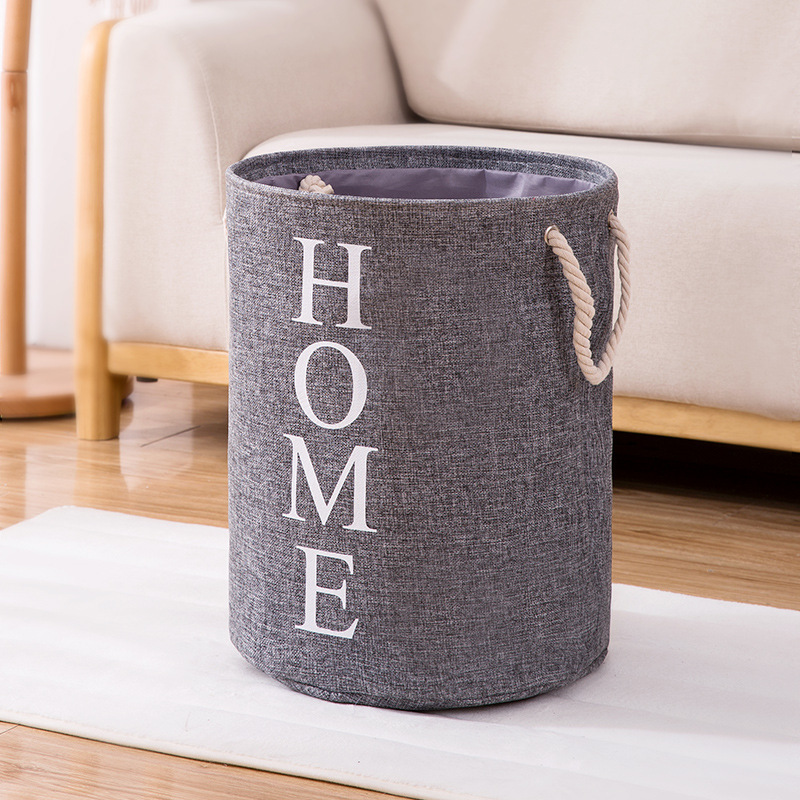 Marco de almacenamiento Big Mac Cesta de ropa sucia de algodón y lino Cesta de almacenamiento de edredón de algodón Cesta de almacenamiento de juguetes Cesta de ropa sucia doméstica de gran capacidad