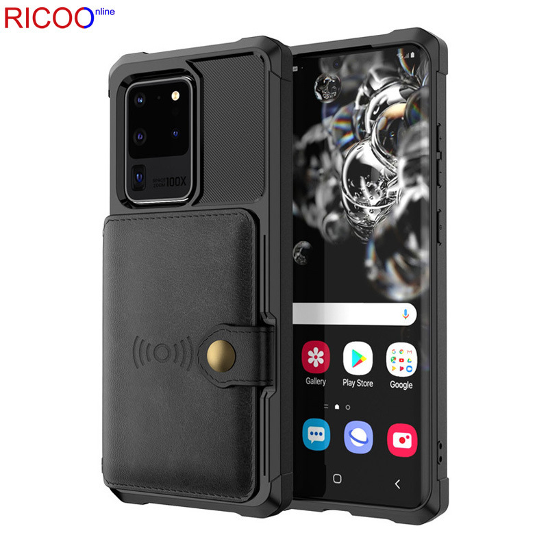 Cross-border applicable Samsung S24Ultra button wallet phone case A53 practical multi-functional drop-resistant case Cross-border applicable Samsung S24Ultra button wallet phone case A53 practical multi-functional drop-resistant case