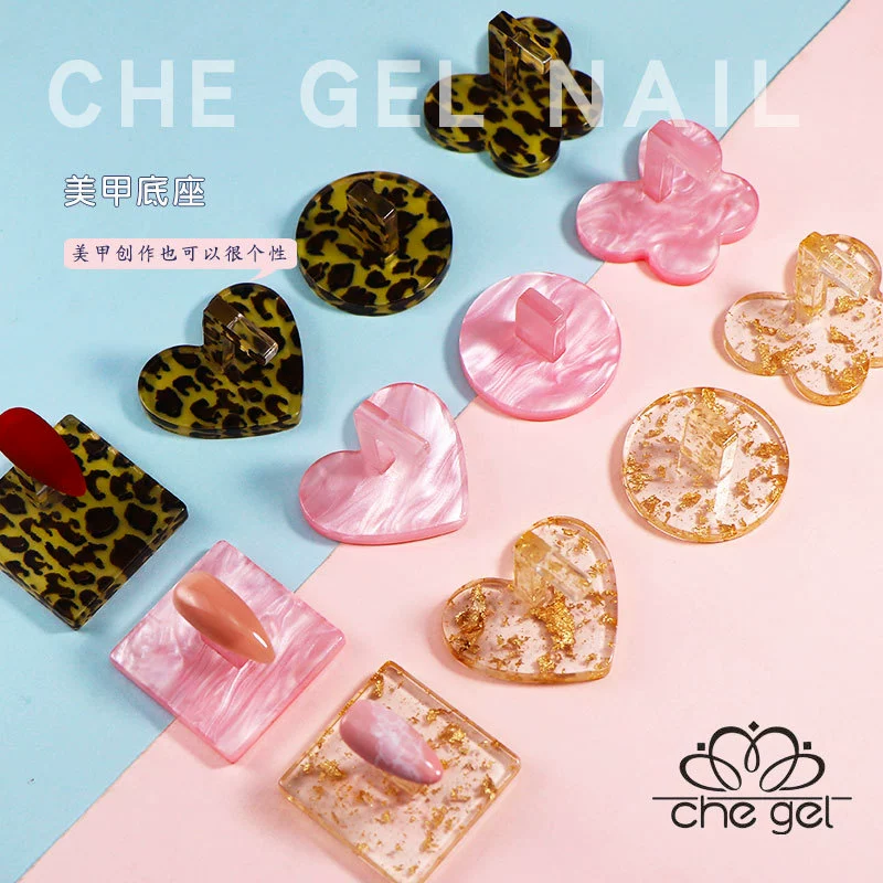 Трансграничная электронная коммерция взрывы Японская бабочка в форме сердца Золотая Фольга для ногтей Практическая база для ложных ногтей Стойка для ногтей Инструменты для ногтей