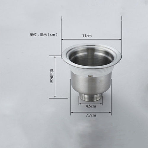 Sink basin drainer kitchen sink sink drain accessories drain pipe double slot sink drain pipe complete set