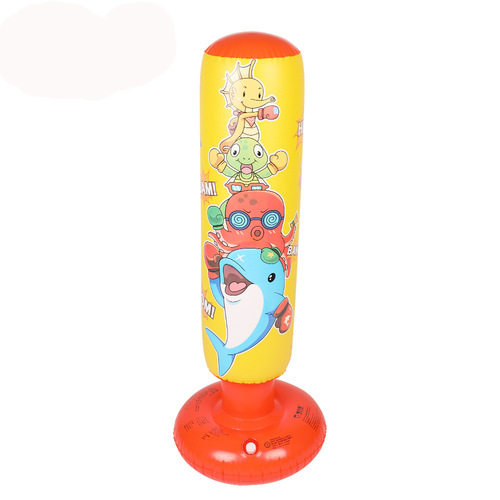 Fitness children's inflatable vertical boxing column tumbler inflatable sandbag anger toy thickened 1.25 meters high