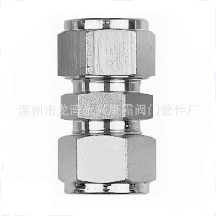 厂家大量供应不锈钢304卡套直通 终端气动接头  气源液压快速接头