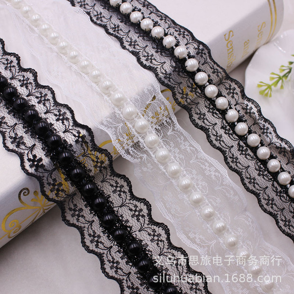 Lace underwear pearl with bow