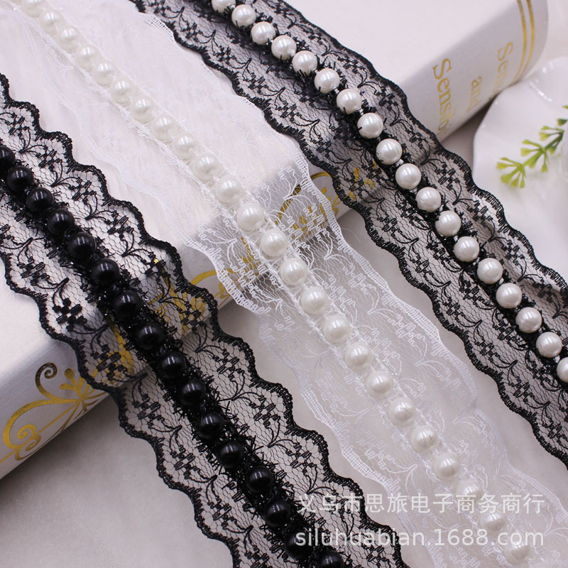 Lace underwear pearl with bow