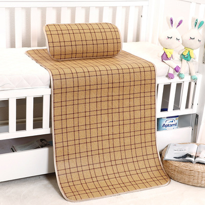 【小额批发】婴儿凉席幼儿园午睡专用冰丝席子宝宝透气夏季草席