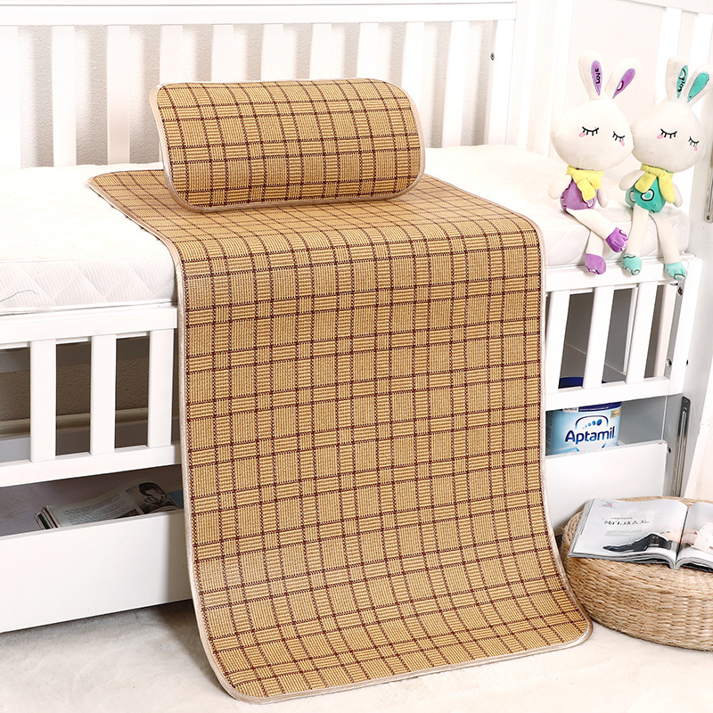 【小额批发】婴儿凉席幼儿园午睡专用冰丝席子宝宝透气夏季草席