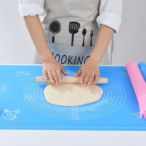 A2874 Large Silicone Mat with Scale Silicone Kneading Mat Kitchen and Dough Mat Insulated Mat Baking Tools