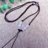 White Vase Coffee Color Neck Rope