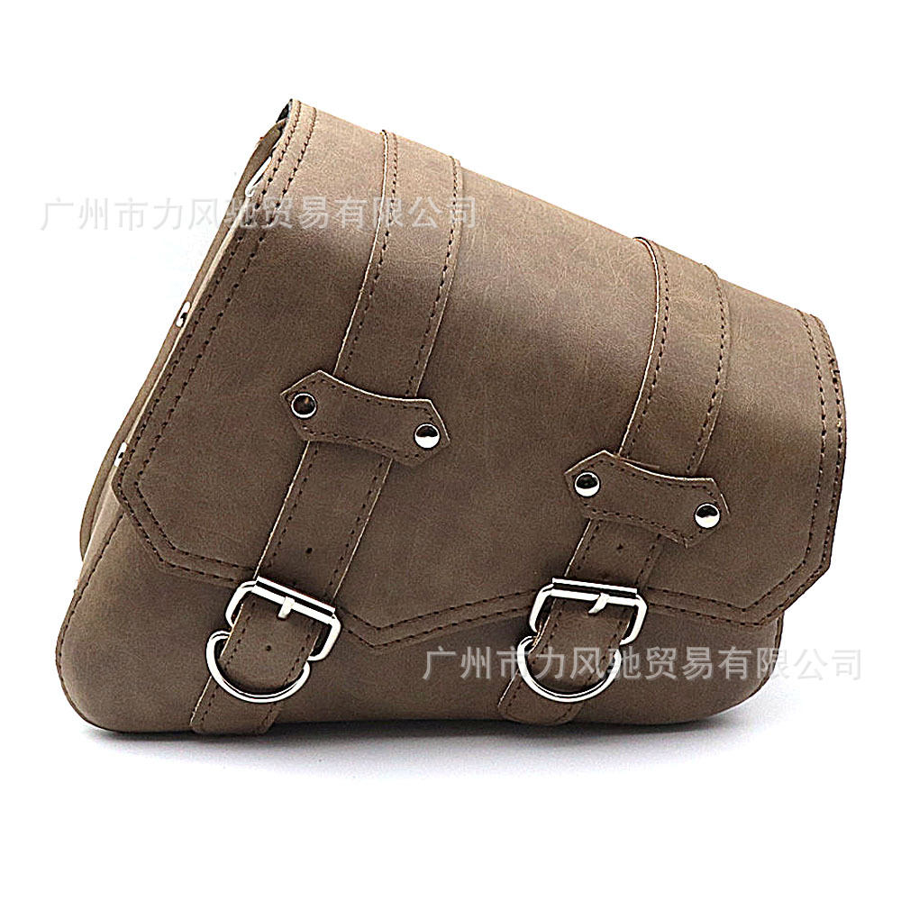 Aplicable a Harley modificado retro izquierda y derecha bolsa de la motocicleta Kit de la cabeza del coche bolsa de aceite Universal