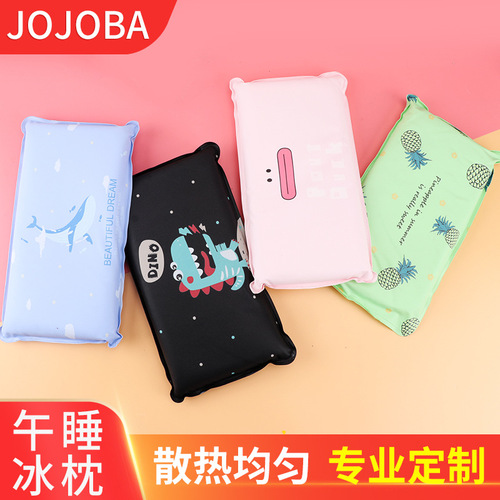Summer student nap ice pillow adult cartoon breathable ice pad cute baby cooling bubble cotton water-free pillow