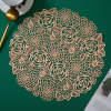 European -style PVC coating hollow rose meal cushion cushion home decoration wedding cushion rose garden table cushion coaster