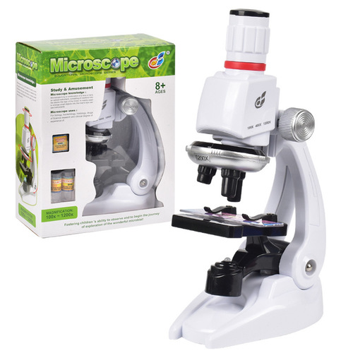 Simulated student experimental equipment high-definition high-power biological microscope children's scientific educational toys with mobile phone holder