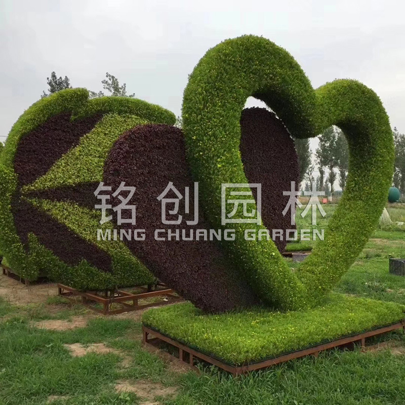 Artificial verde tallado arte escultura animal verde talla nacional día verde tallado al aire libre jardín paisaje diseño fabricante