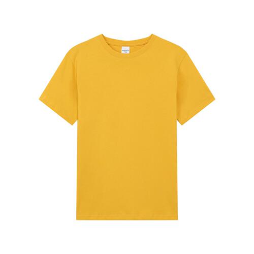 Men's round neck short sleeve pure cotton t-shirt, loose half sleeve casual workwear, advertising team shirt 220g