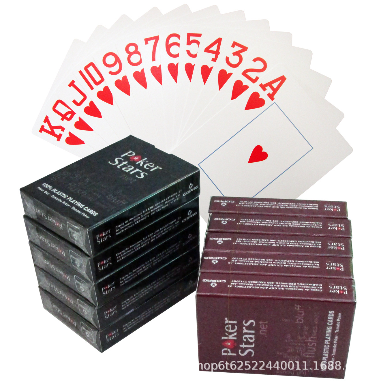 磨砂塑料扑克牌 可水洗大字印刷PVC扑克红黑两色可选 黄细砂塑料