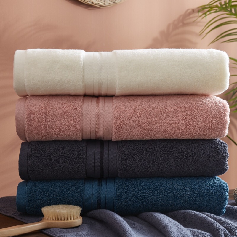 Bath towel pure cotton adult hotel bath towel embroidered logo thickened extra large absorbent hotel couple large bath towel Bath towel pure cotton adult hotel bath towel embroidered logo thickened extra large absorbent hotel couple large bath towel