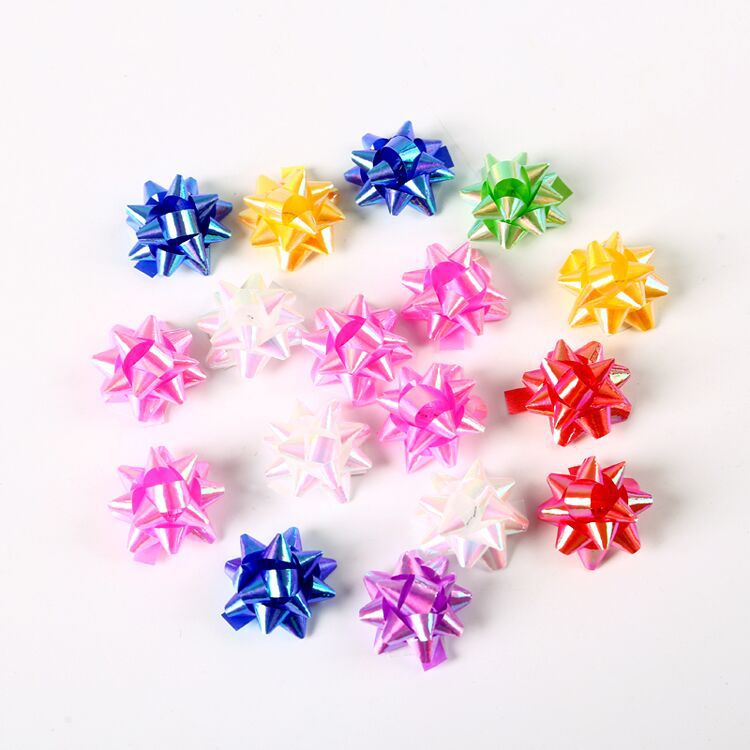 Fábrica al por mayor estrella flor cinta regalo caja decoración boda habitación boda coche cabeza cuerpo decoración auto-adhesivo estrella flor