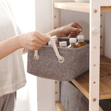 日式棉麻帆布收纳箱衣服棉被整理箱储物箱加厚收纳盒脏衣篮筐