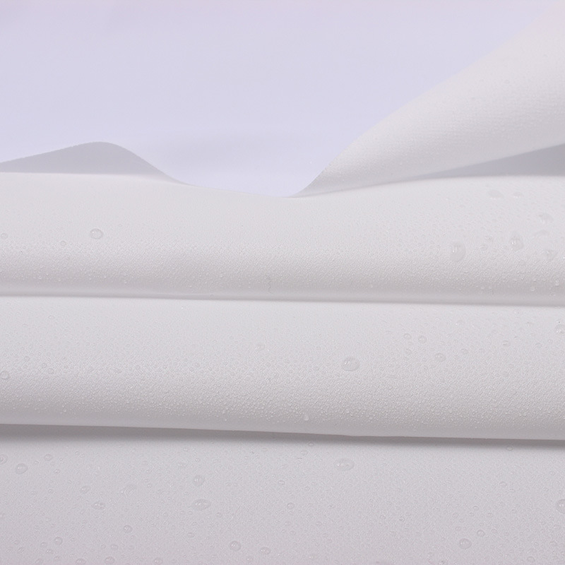 210T塔夫绸 全涤塔塔夫防水TPU复合面料 民用防护服隔离服面料