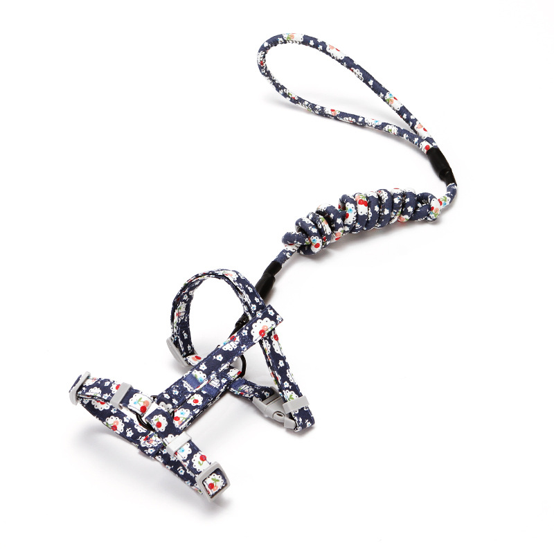 Nueva cuerda de tracción de gato en forma de I traje de correa de pecho ajustable anti-rotura cuerda de tracción de gato de estilo japonés