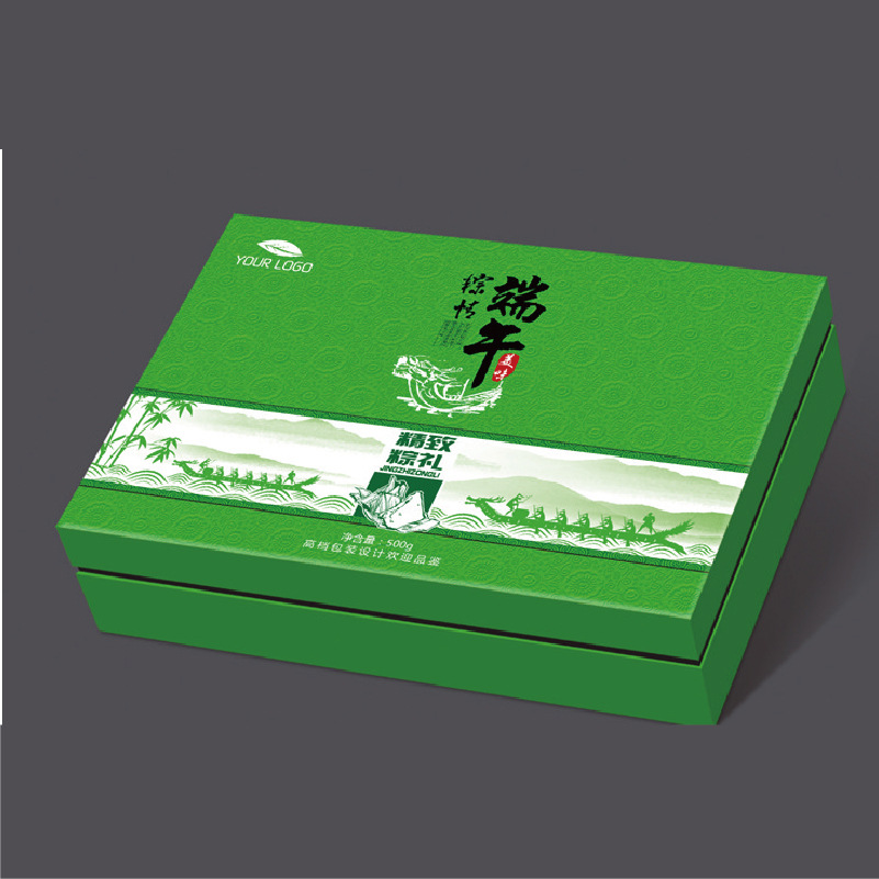 厂家制作端午节粽子礼盒小罐茶叶盒固体饮料包装礼盒
