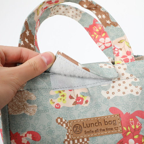 Korean style small fresh thermal insulation lunch bag outdoor portable aluminum film thickened waterproof insulation bag picnic ice bag insulation bag
