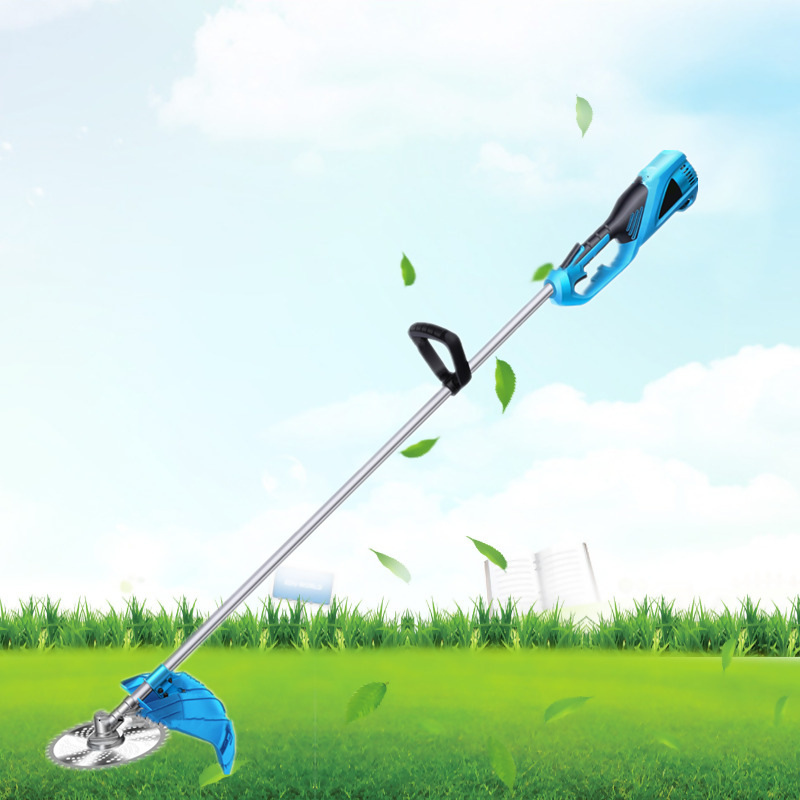 新款前置电动锄草机后置电动割草机充电式锂电池割灌机苗圃除草机