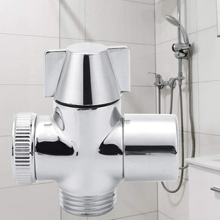 Vegetable basin single-hole faucet bubbler one-in two-out water separator turn 4-point switching valve diverter double water